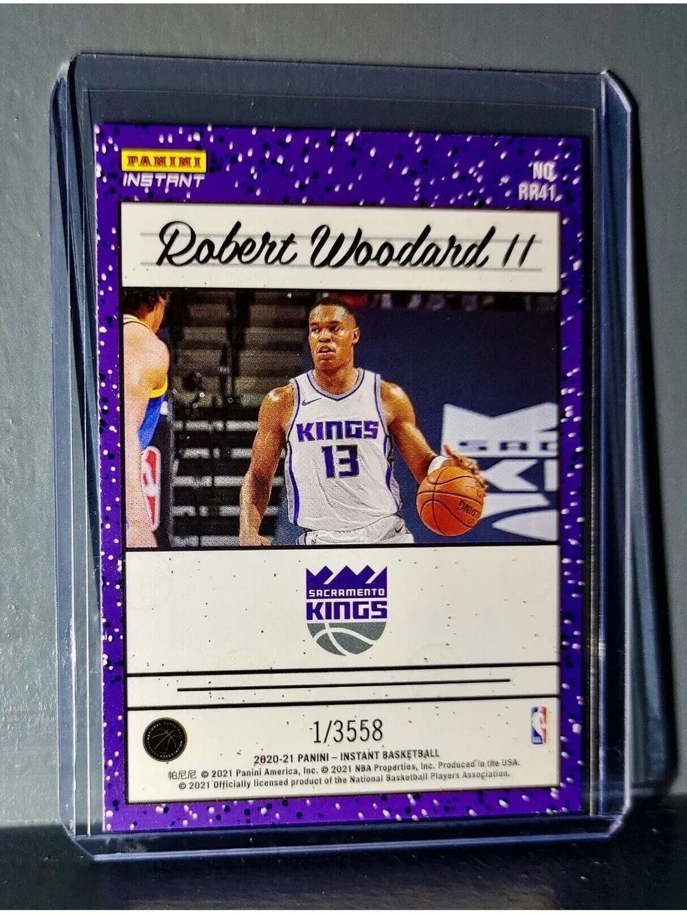 Robert Woodard II 2020-2021 Panini NBA #41 Rated Rookie Retro Card 1/3558